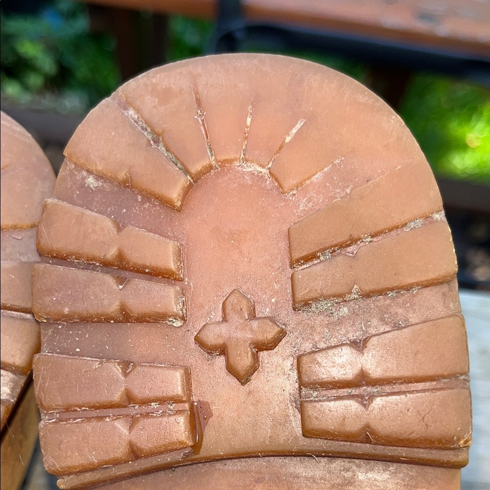 Timberland Classic Brown Leather Lace Up Work Boots‎ Size 9 Wide - Picture 12 of 14